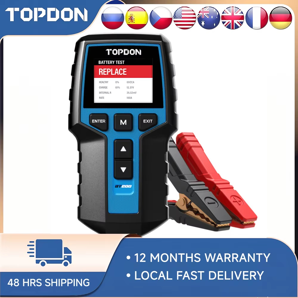 Topdon Tc001 Thermal Camera - 탑돈 BT200 디지털 배터리 분석기 12V