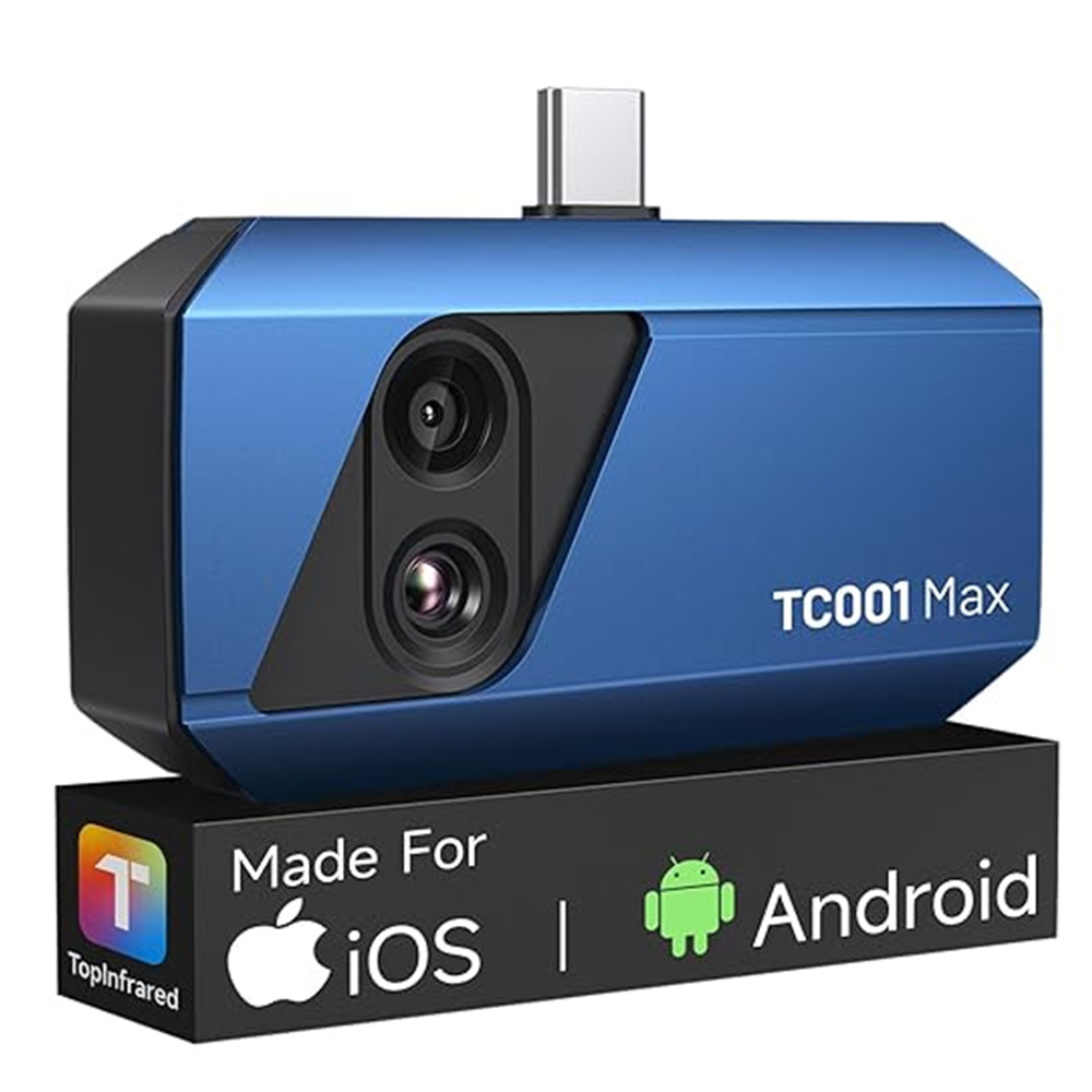 Topdon Tc001 Thermal Camera - 안드로이드/아이폰(타입C)용 1.5MP 비주얼 카메라가 장착된 TOPDON