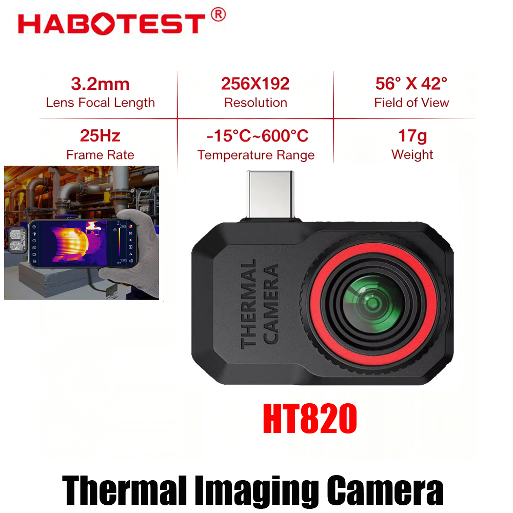 2026년형 HABOTEST HT820 휴대폰 열화상  - Thermal Imaging Camera 256X192 리뷰 및 가격