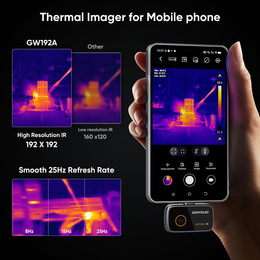 GW192A 열 화상 카메라 192X192 전자 열 카 - Nf 521 Thermal Imaging Camera 리뷰 및 가격