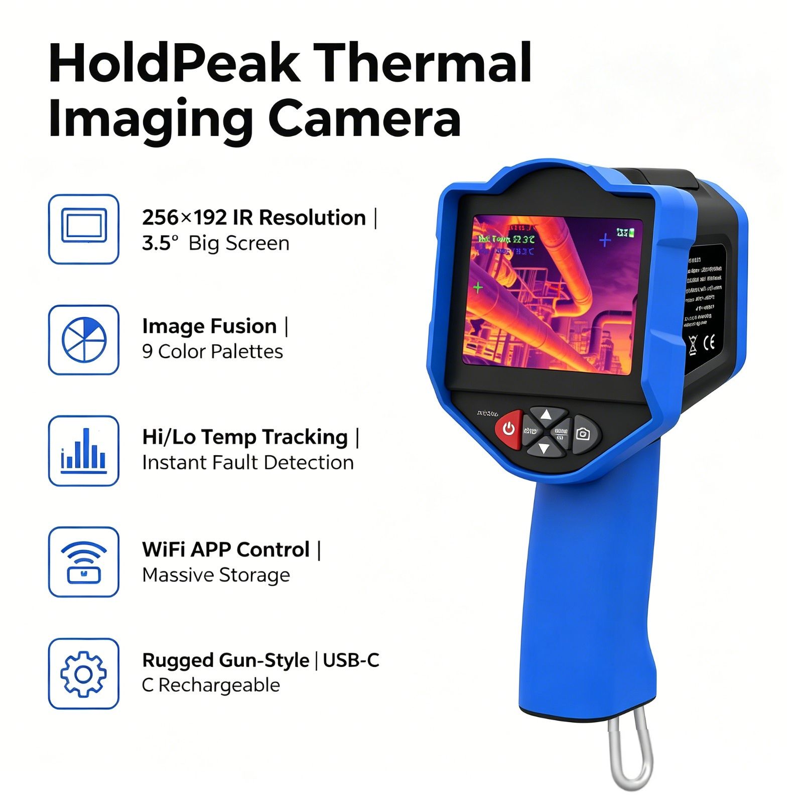 홀드피크 열화상 카메라 256x192 IR 50mK N - Thermal Imaging Camera 256X192 리뷰 및 가격